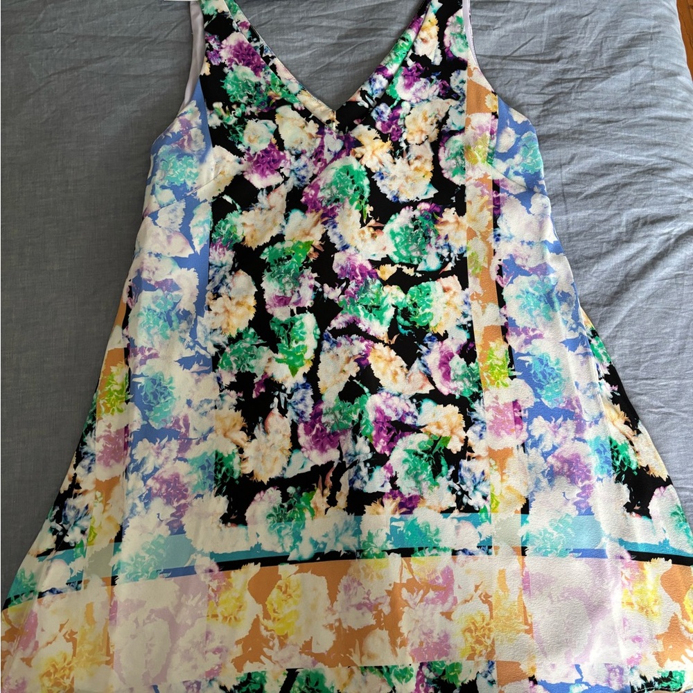 Nanette Lepore Floral V-Neck Dress